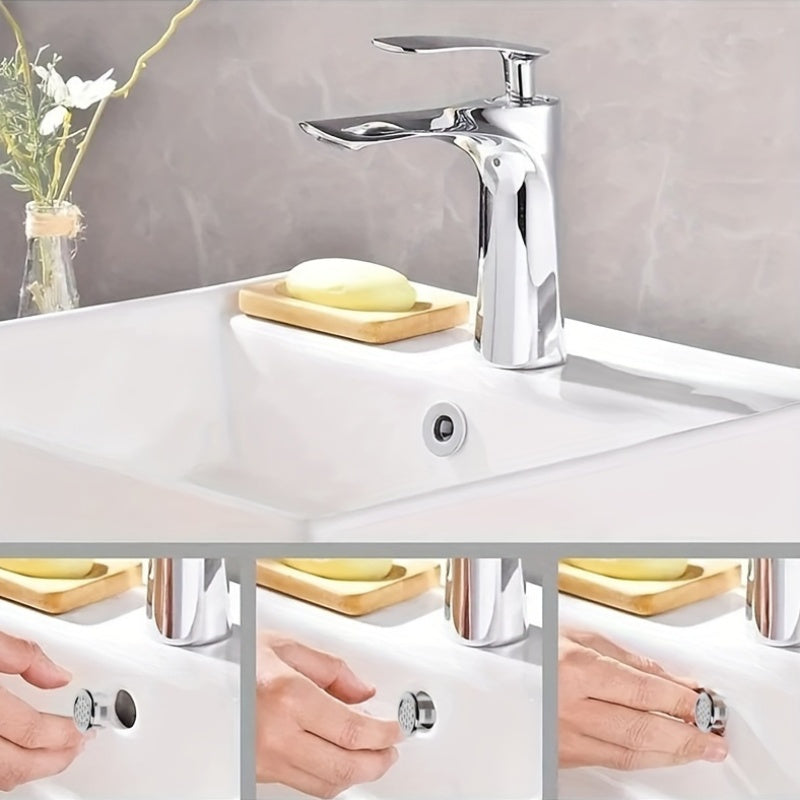 Vanna va oshxona lavabolariga mo'ljallangan 4 yoki 2 ta plastik qopqoq to'plami, zamonaviy xrom doira drenaj qopqog'i bilan to'ldirilgan, lavabolar uchun aksessuarlar uchun mukammal.