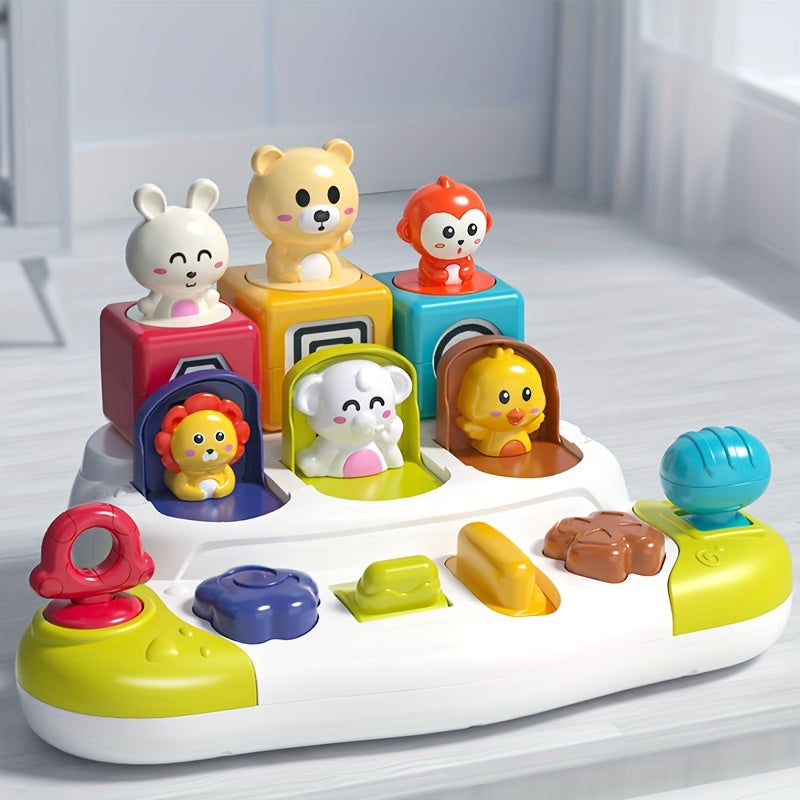 Interaktiv Yashirin va Qidirish Mushuk O'yinchoqi, Sabab va Ta'sir Munosabatlari Qutisi, Kutilmagan Ko'tarilish Kalit Qutisi, Musiqiy Erta Ta'lim Pazzli O'yinchoq Bolalar Uchun