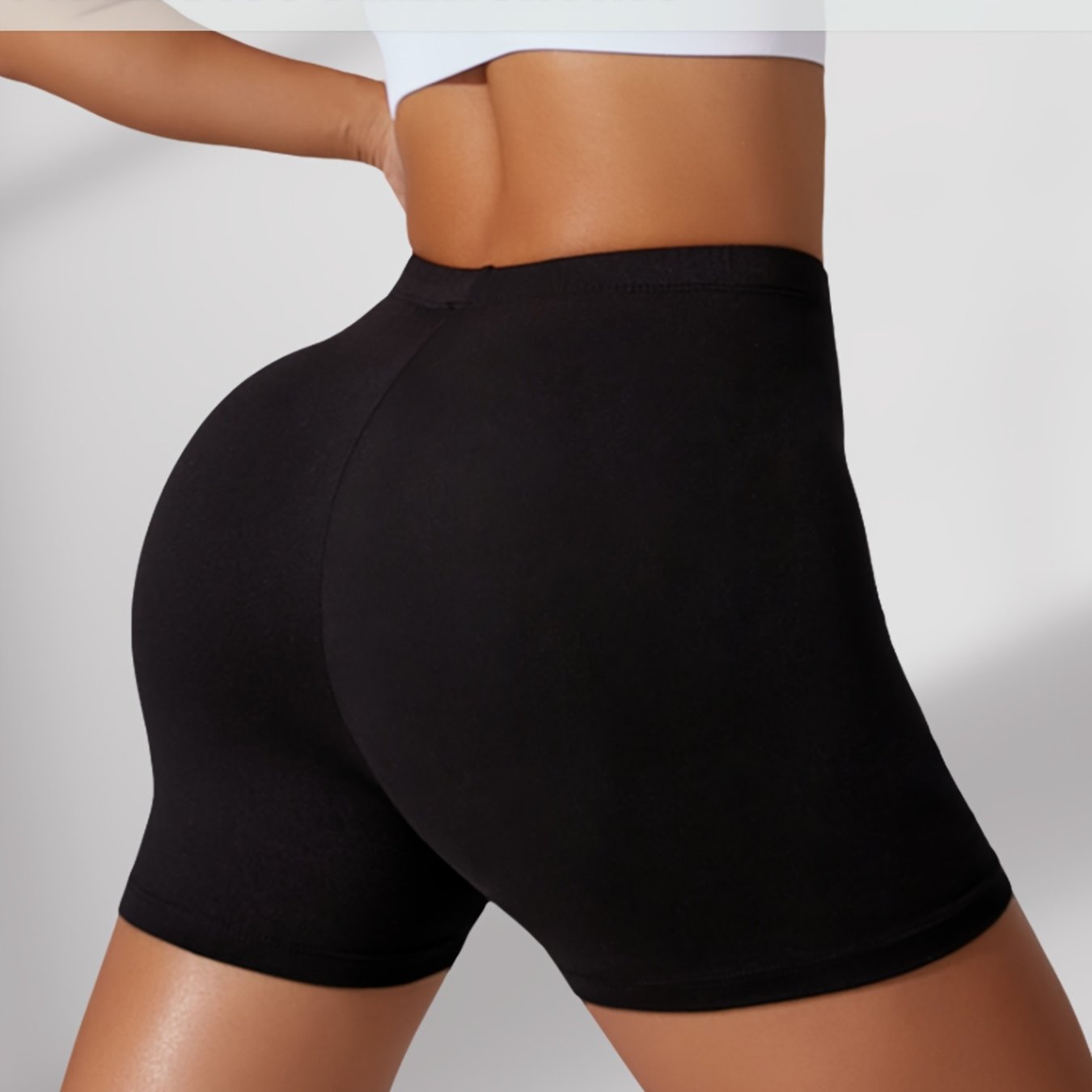 Plus Size Biker Shorts Women’s Soft Tummy Control Workout Athletic Running