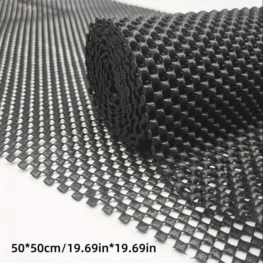 Silicone PVC Non-Slip Bath Rug Mat with Knit Fabric Durable Washable Floor Mat