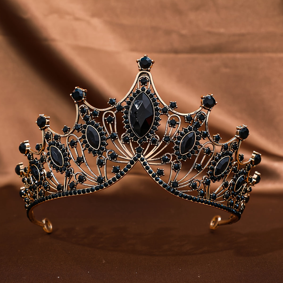 Girls Rhinestone Crown Headband for Weddings and Parties Elegant Hair Accessory