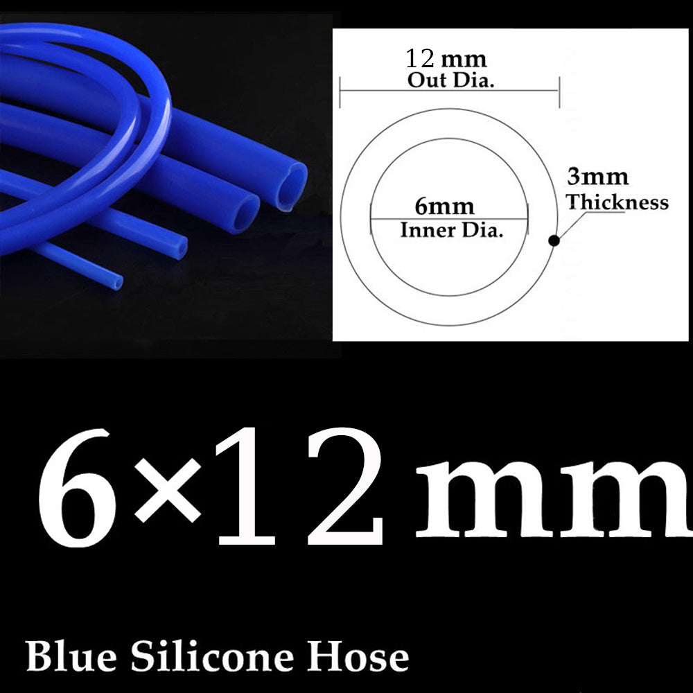 Universal Silicone Vacuum Hose 3/5/4/6/8/10/12/14mm Blue 1m