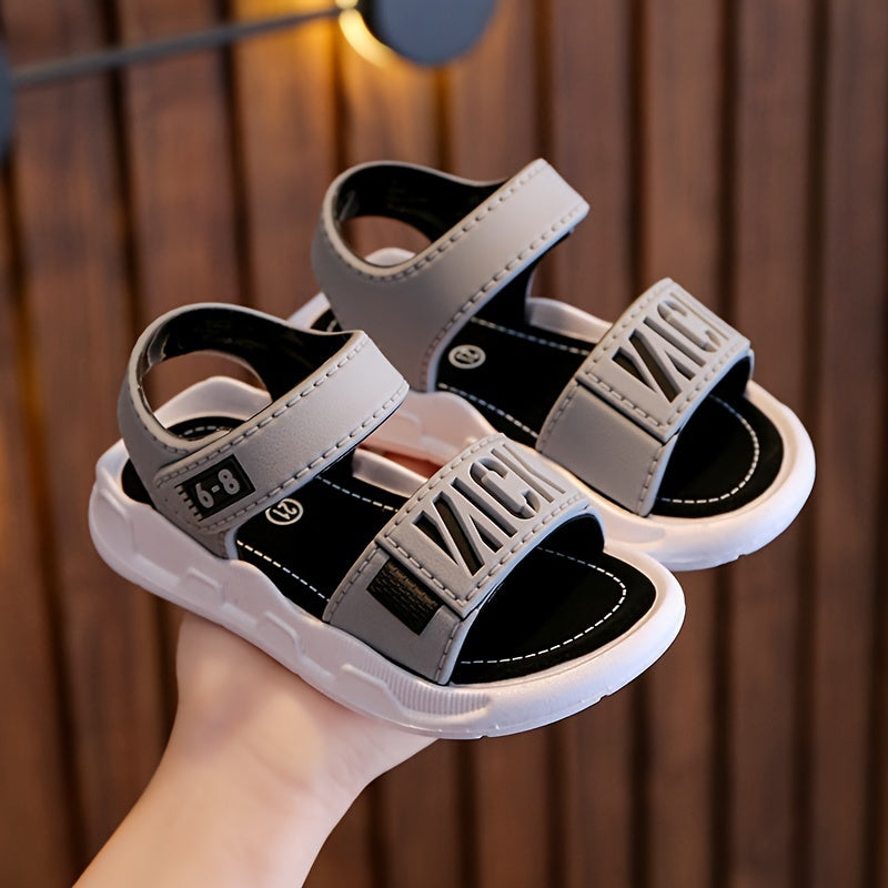 Kids Boys Summer Open-Toe Breathable Plastic Sandals Casual Comfort