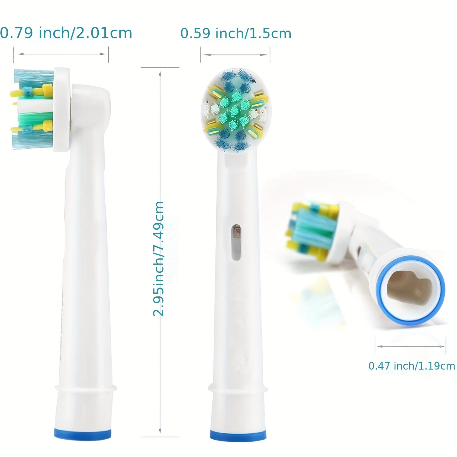 Recambio de cabezales de cepillo de dientes para cepillo eléctrico 8 unidades