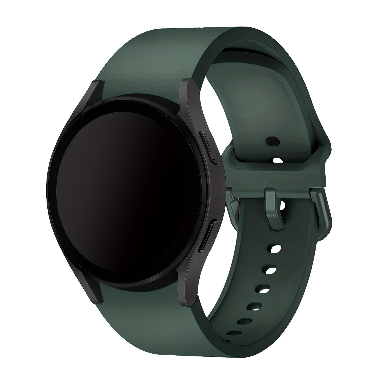 Непрерывный мягкий силиконовый водонепроницаемый ремешок для часов, совместимый с Samsung Galaxy Watch 7/6/5/4. Доступен в розовом, желтом и розовом золоте с застежкой из нержавеющей стали. Удобная посадка для мужчин и