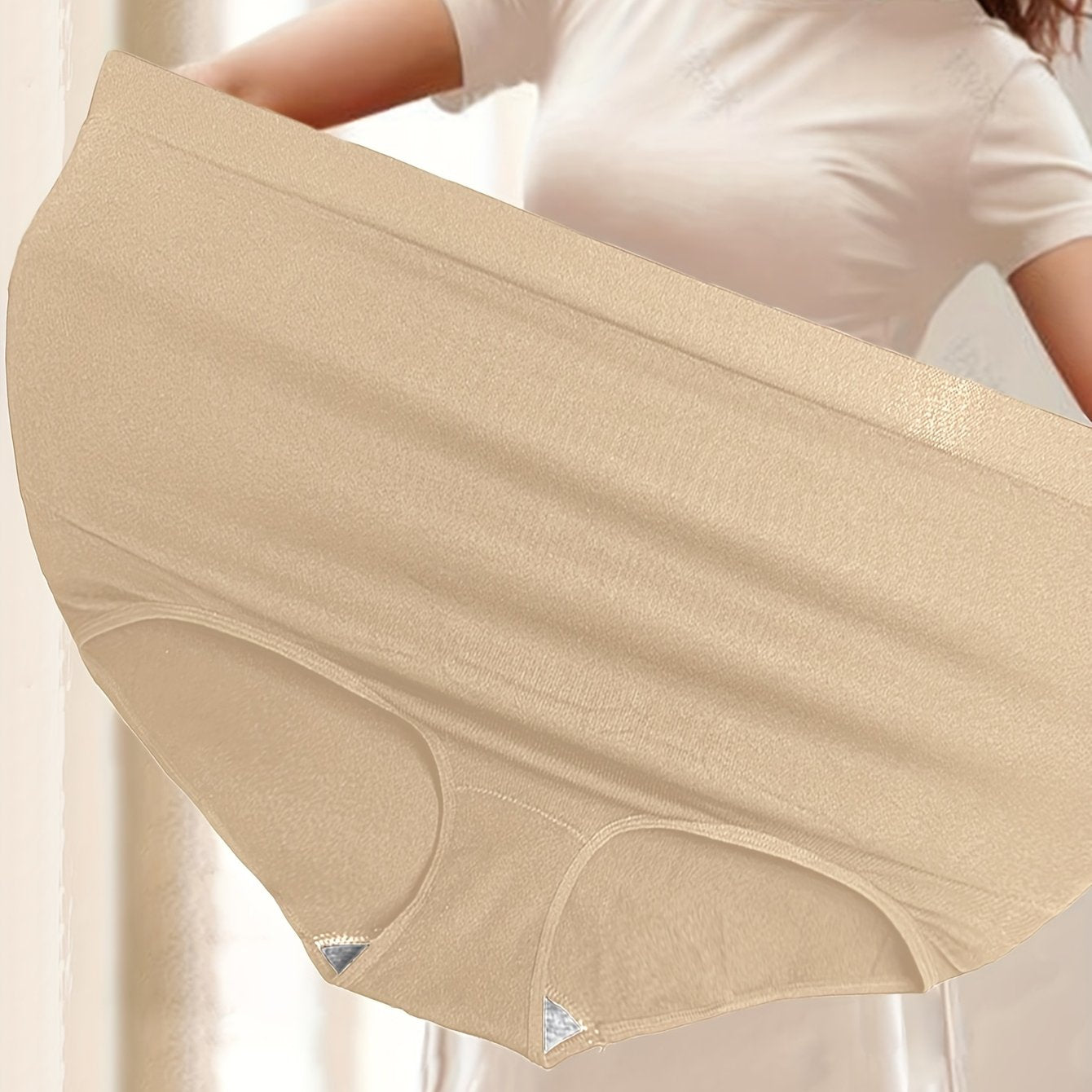 Women's Seamless Breathable High-Waisted Yoga Shorts Tummy Control Leggings