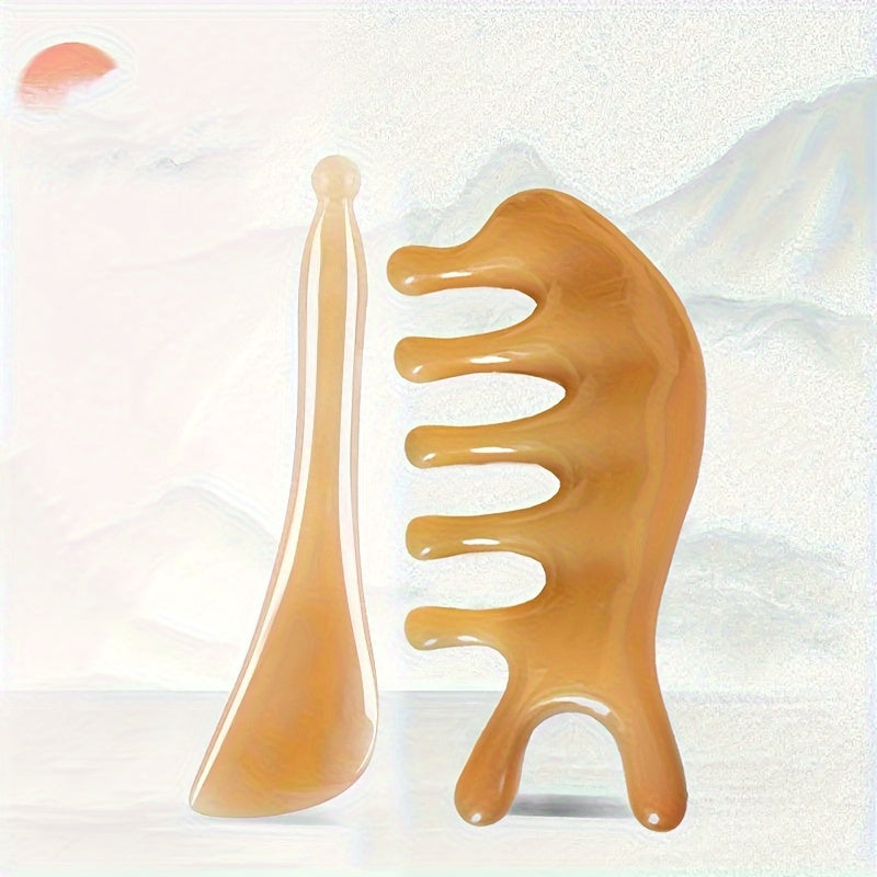 Set of 3 Full-Body and Face Massage Boards for Slimming, Meridian Dredging, Essential Oil, Skin and Muscle Relaxation