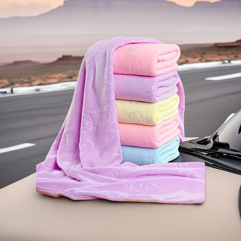 200g Microfiber Bath Towel with Bear Design Ultra Soft Absorbent Quick-Drying for Bathroom Pool Beach