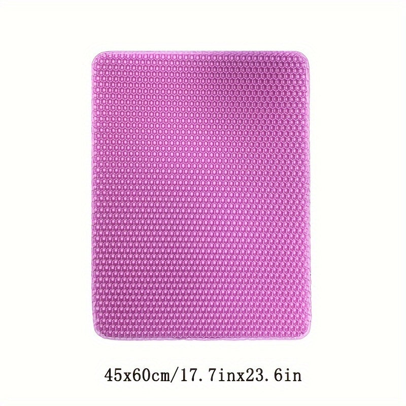 Double Layer EVA Cat Litter Mat Non-Slip Waterproof Large