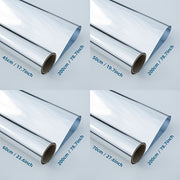 Silver Glass Insulation Film for Sunrooms Peel and Stick UV Blocking Window Film 3Mil Thickness