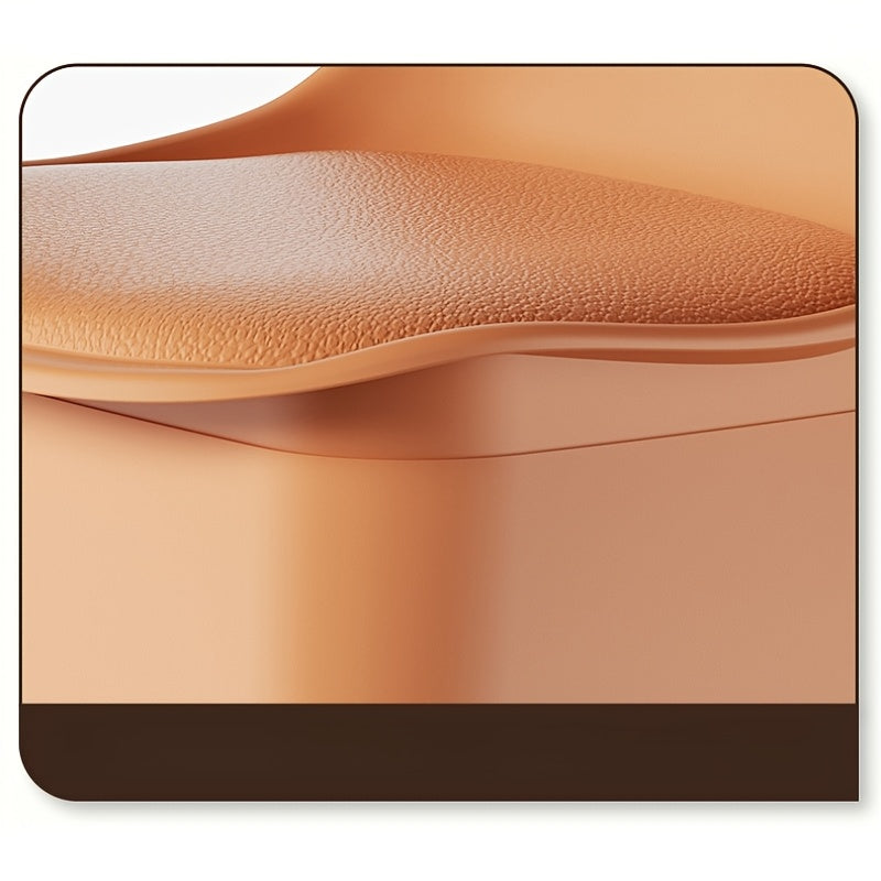 Portativ dumaloq plastik stul stullar orqa tayanch bilan - qalin va mustahkam, bu yog'och bo'lmagan stullar sizning yashash xonangizda qulay va elektrsiz o'tirish imkonini beradi.