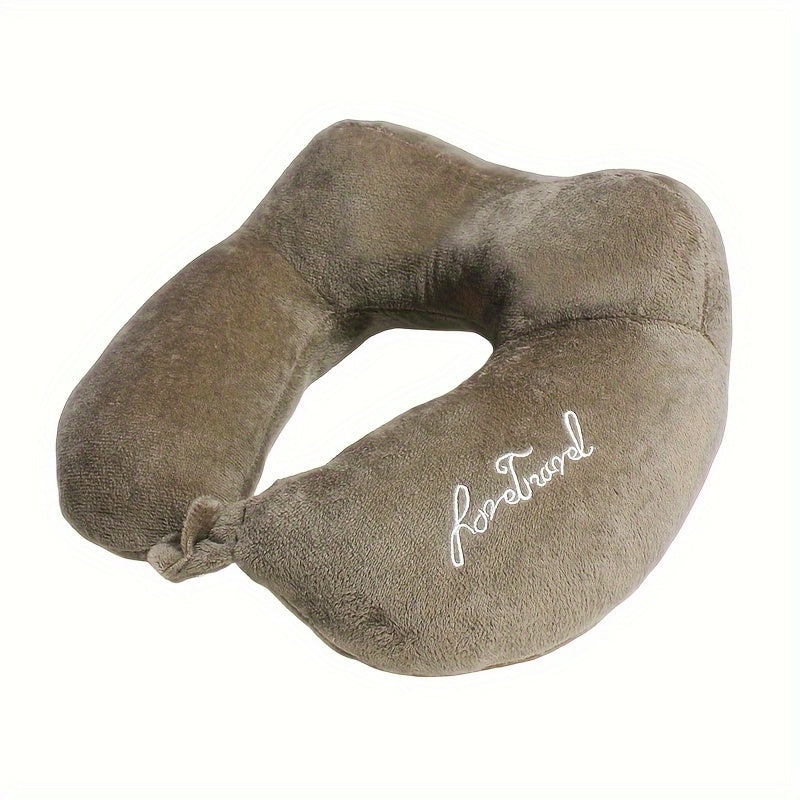 1 штука U-образной подушки для поддержки шеи и шейного отдела позвоночника, подходит для сна в офисе, студентам, путешествующим на самолете или лодке, или во время вождения.