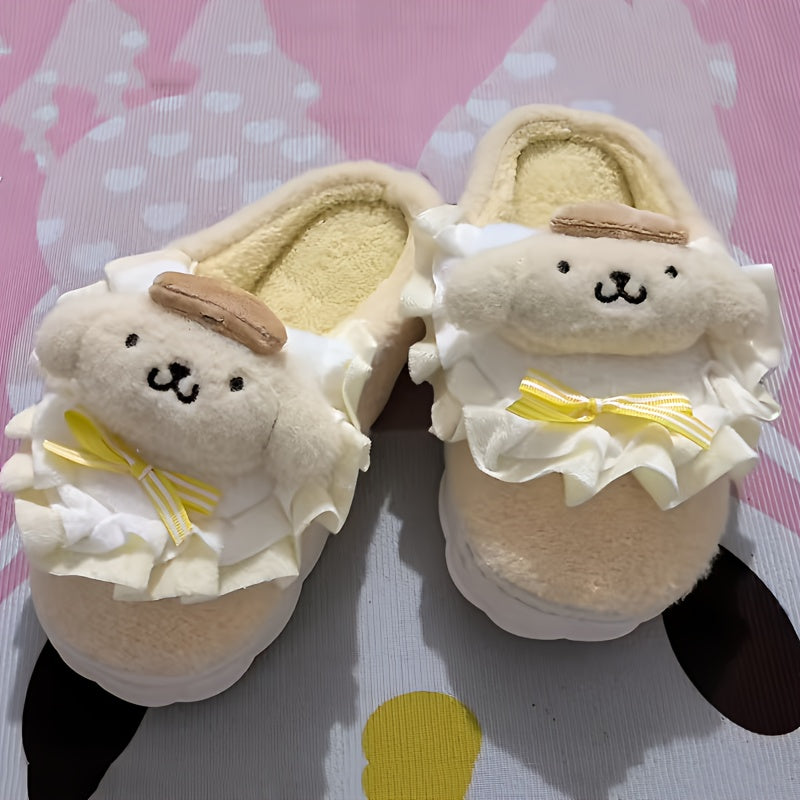 Women's Plush Cartoon Indoor Slippers Warm Cozy Autumn Winter