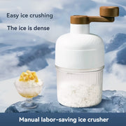 Manual Shaved Ice Machine Compact Snow Ice Maker for Home Use