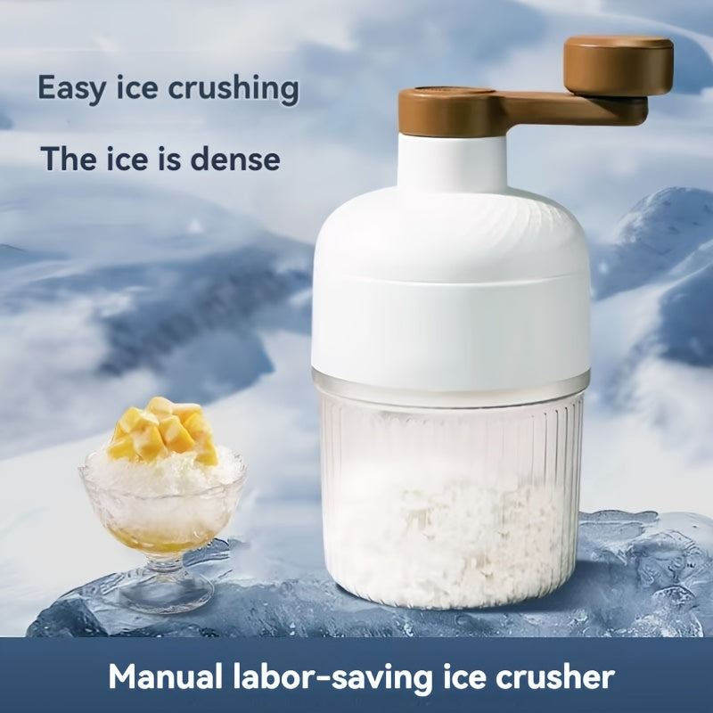 Manual Shaved Ice Machine Compact Snow Ice Maker for Home Use