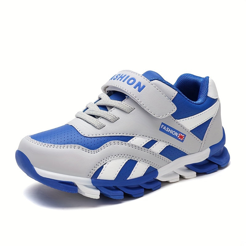 Children's Breathable Lightweight PU Sneakers for Boys All-Season Casual