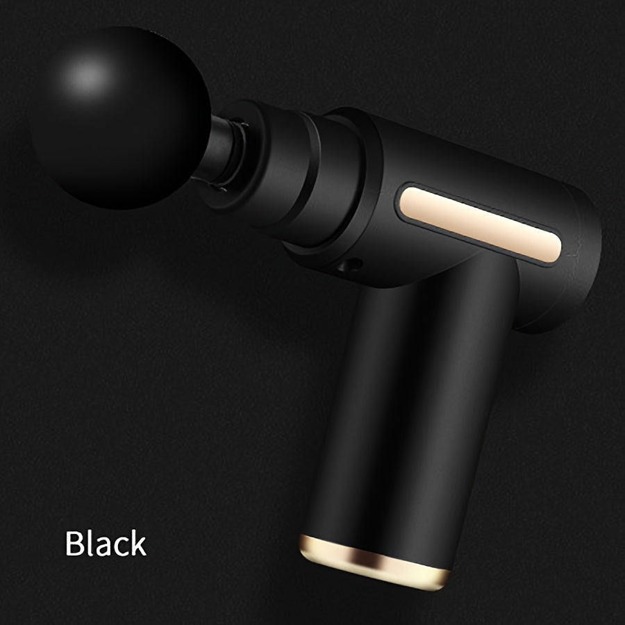 Rechargeable Handheld Massage Gun with 4 Heads 6-Speed Brushless Motor for Muscle Relief