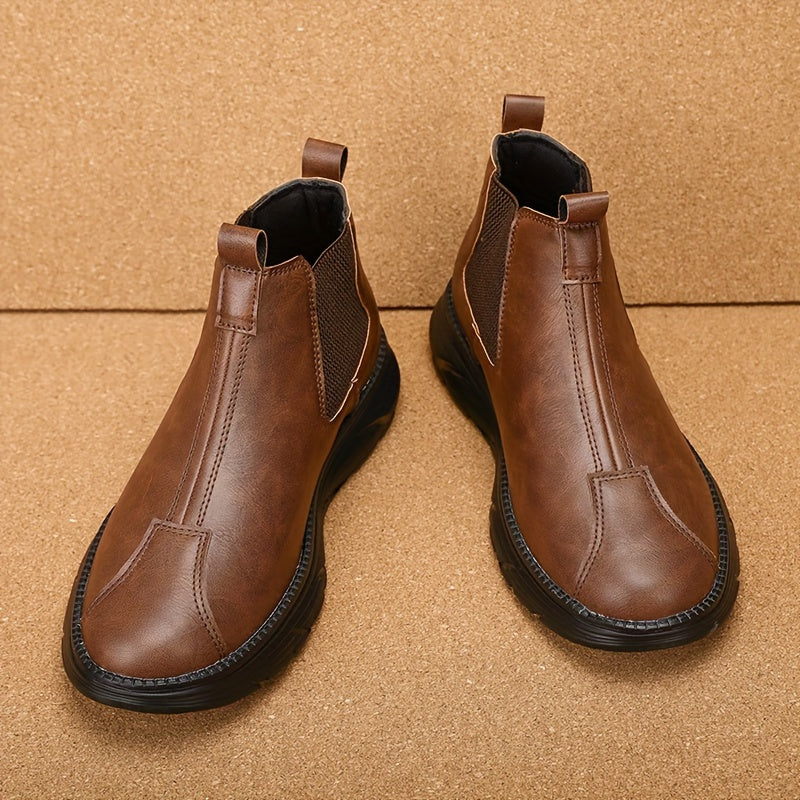 Botines Chelsea para hombre, de estilo slip-on, con suela de EVA para senderismo, casuales y para todas las estaciones