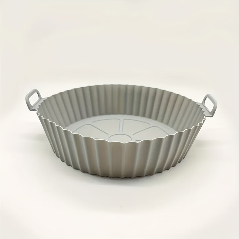 Silicone Air Fryer Mat Collapsible Reusable 8-Inch 3D Round Kitchen Baking Tool