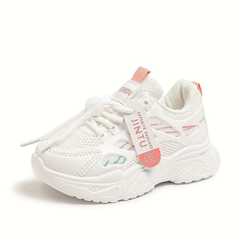 Boys' Mesh Low Top Sneakers Breathable Lightweight All-Season Casual Shoes