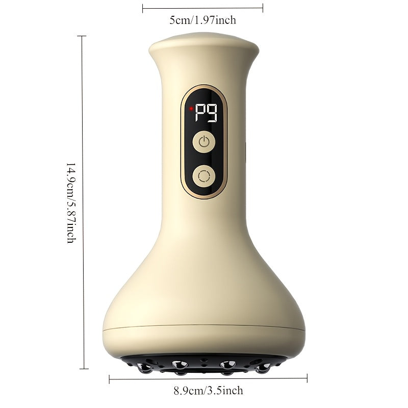 Uyda foydalanish uchun elektr USB orqali zaryadlanadigan bankalar va qirqish qurilmasi, kuchli so'rish va qorin, orqa va oyoqlarni massaj qilish uchun sirpanadigan kubik bilan.