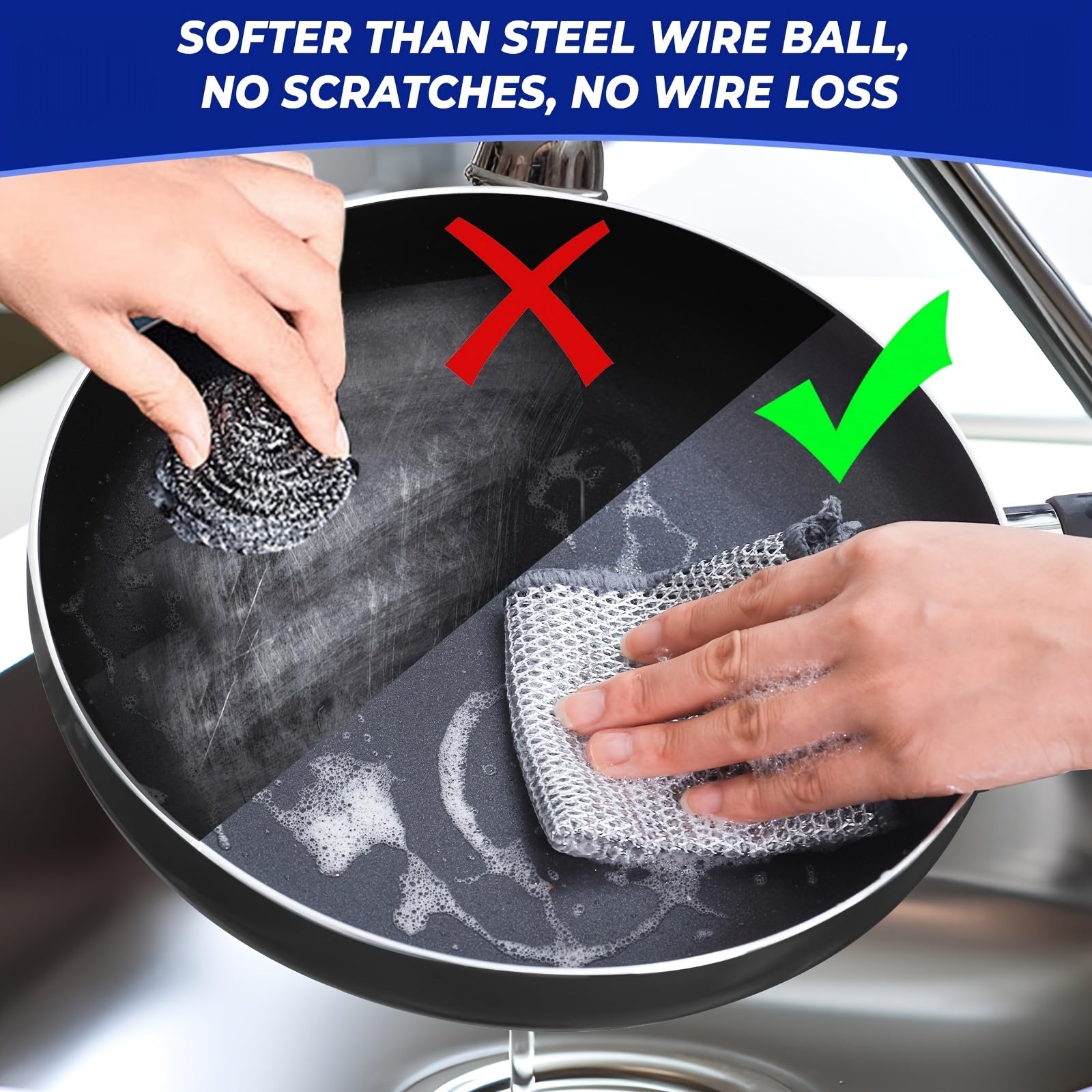 Mesh Microfiber Cleaning Cloths Pack of 8-32 Low Lint Space Design for Kitchen Bathroom Bedroom