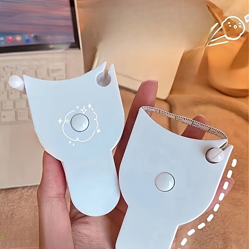 1 dona tortiladigan yumshoq o'lchov lentasi tanaga, belga, ko'krakka va sonlarga - uy va sport zalida foydalanish uchun portativ plastik o'lchov lentasi.