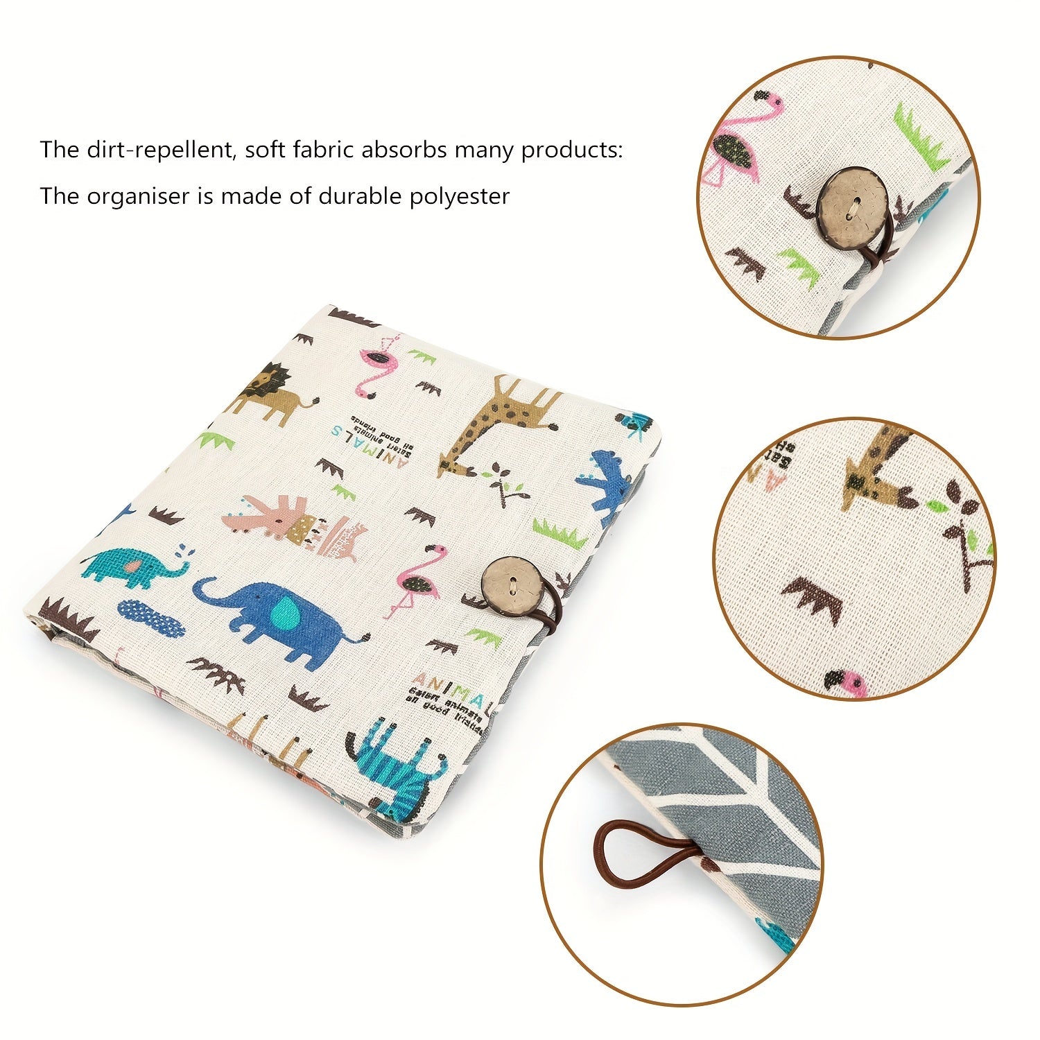 Portable Diaper Bag with Wet Wipe Storage and Wash Bag for Babies