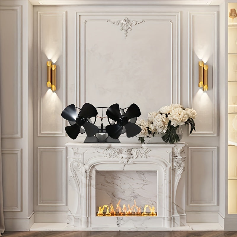 Effortless Installation Fireplace Fan Heat Resistant Portable Eco-Friendly