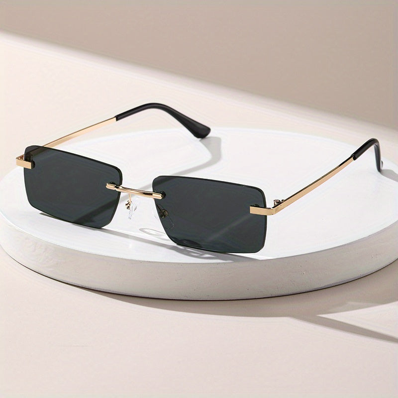 Men's Rimless Metal Glasses for Casual Wear