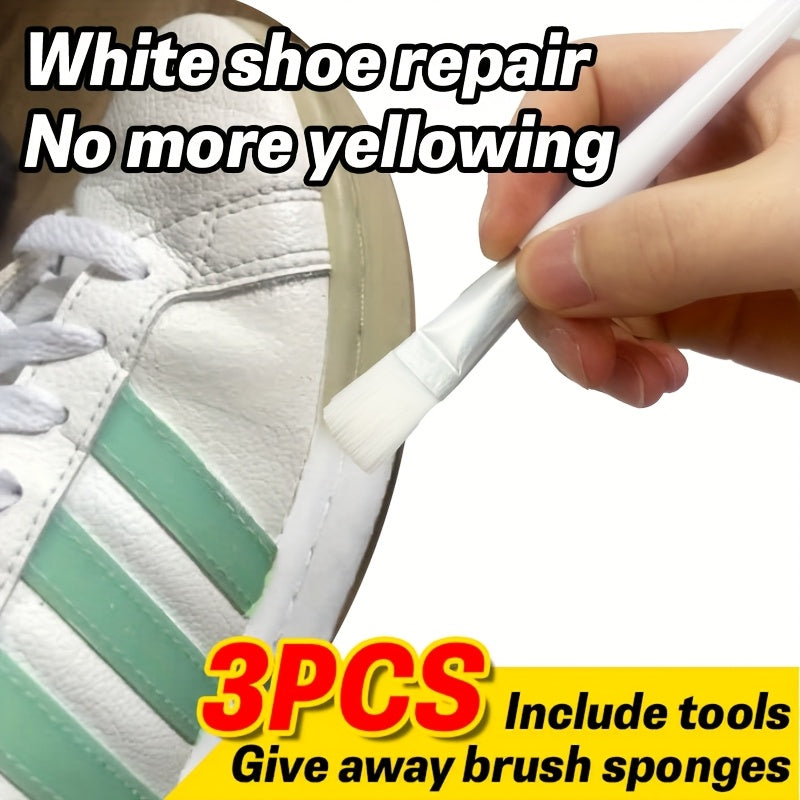 White Leather Shoe Polish Repair Cream for Sneakers Scratch Remover 30g