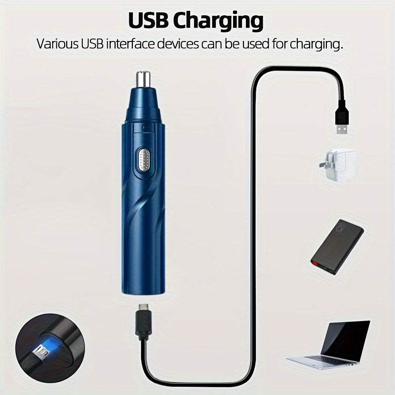 Erkaklar va ayollar uchun elektr burun va quloq sochlarini olib tashlash qurilmasi, og'riqsiz yuzni qirqish