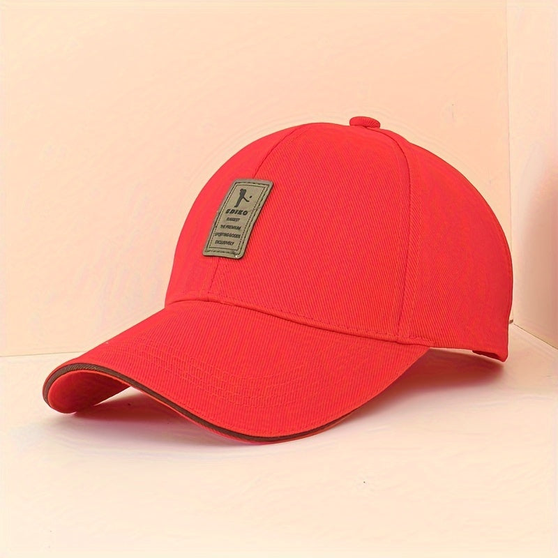 Unisex Solid Color Lightweight Adjustable Polyester Baseball Cap for Sun Protection
