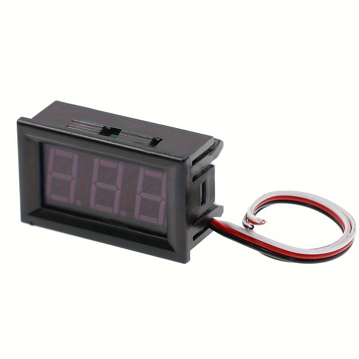 Digital Voltage Meter 4.5-30V LED Display Battery Motor Panel Mount Red Blue Green