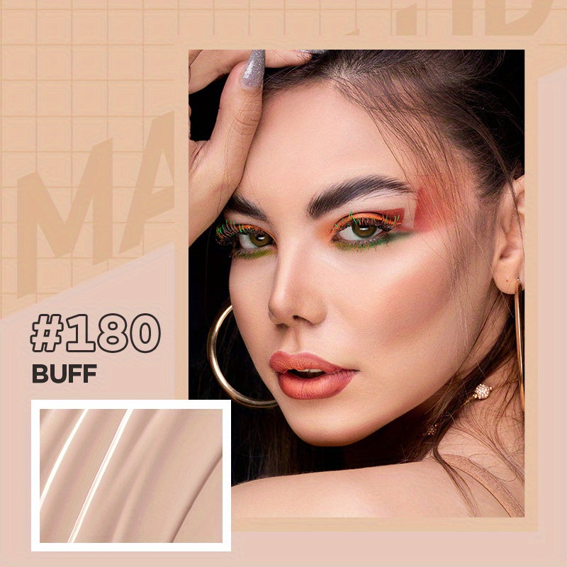 Women Full Coverage Matte Liquid Foundation Oil-Free Cover Blemishes Dark Spots