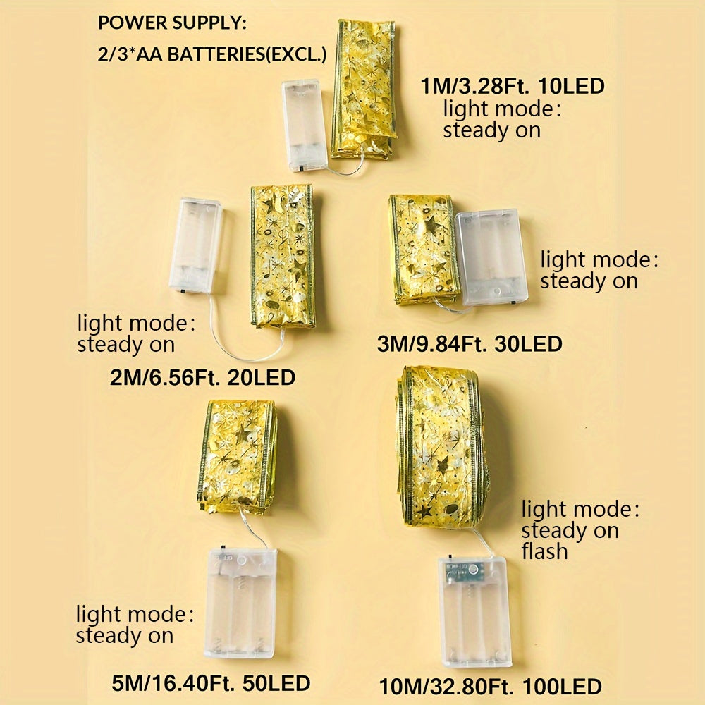 Rojdestvo LED chiziqli chiroqlar 6.5ft 20pcs Velur pardoz chiroqlari ichki va tashqi bezak