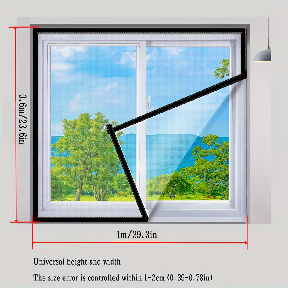 Self-Adhesive Mosquito Window Screen with Invisible Mesh for Home Installation