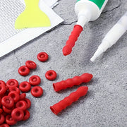 10 Pcs Red Filler Seal Storage Caps for Sealing and Storage