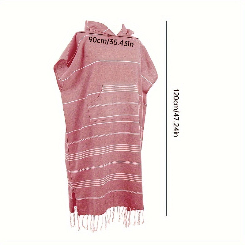 Hooded Cloak for Men and Women Multi-Functional Beach Towel Moisture-Absorbing Breathable Durable