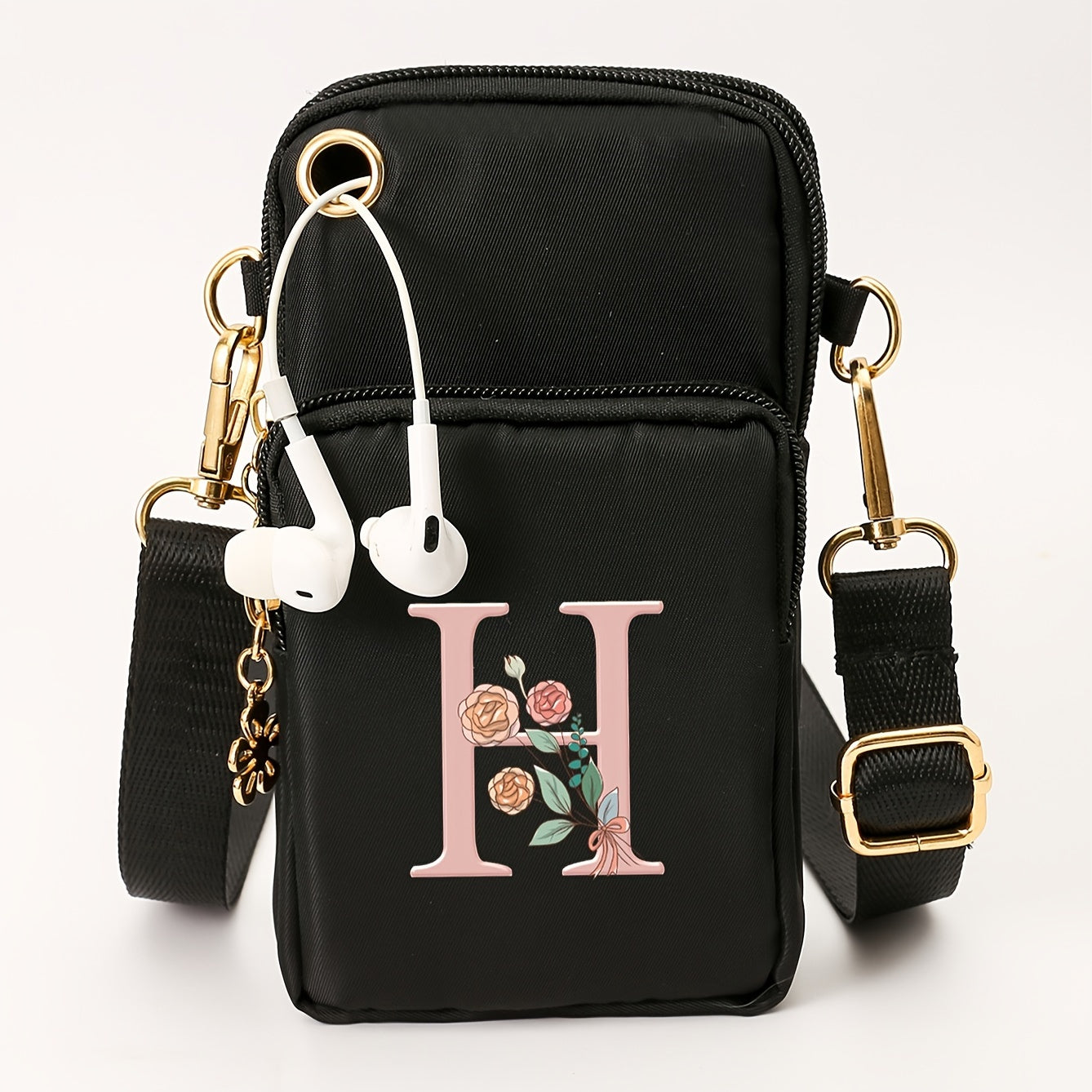 Ayollar uchun kichik yelka sumkasi, gul naqshli, kundalik ko‘p funksiyali crossbody sumka, kichik qo‘l sumkasi