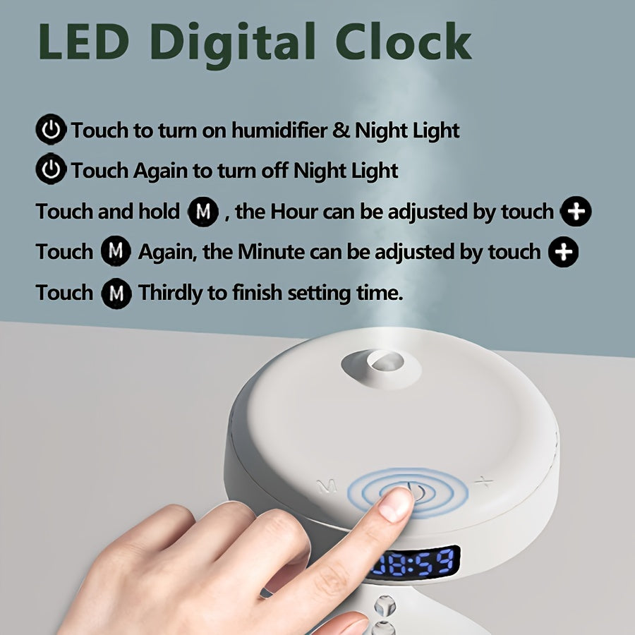 Anti-Gavitatsiyali USB bilan quvvatlanadigan stol usti namlagich, uy ofisi uchun kichik havo namlagich