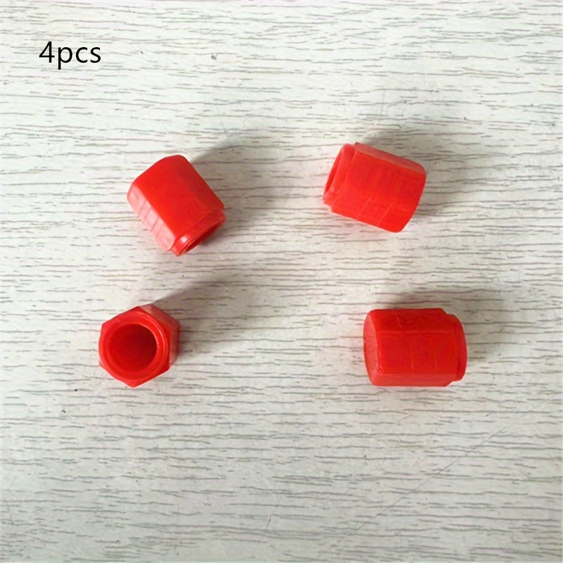 4pcs Glow in Dark Luminous Plastic Valve Caps for Car Bicycle Motorcycle Wheel Rim Decoration