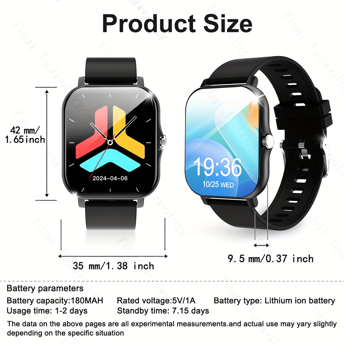 Smart Watch Men Women 1.83-Inch HD Screen Voice Assistant Fitness Tracker
