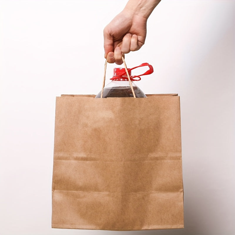 Bolsas de papel Kraft a granel para regalos en diferentes tamaños para compras minoristas y embalaje