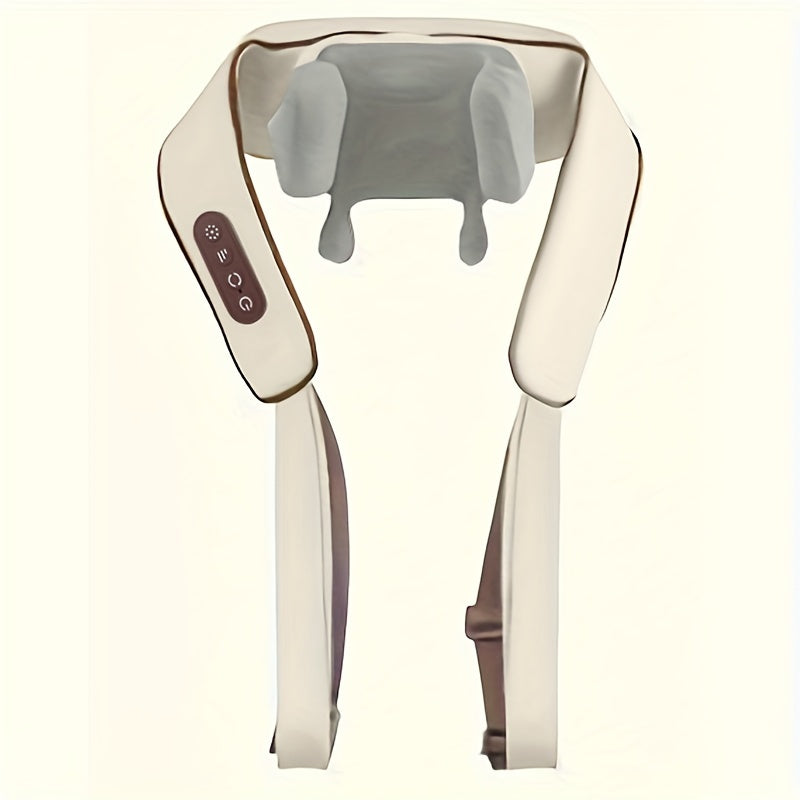 Rechargeable Shiatsu Shoulder and Neck Massager with Heating Function