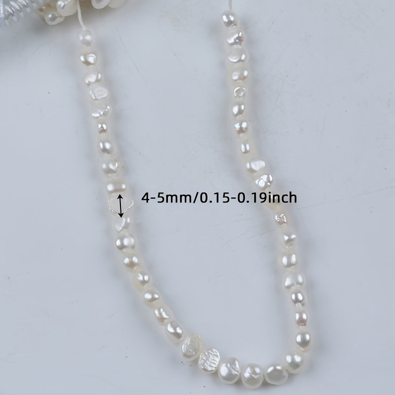 Freshwater Cultured Pearl Beads Strand 18cm 4-5mm Jewelry Making Supplies