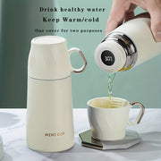 Juego de tazas térmicas de acero inoxidable con aislamiento de doble capa a prueba de fugas para viajes, oficina y escuela