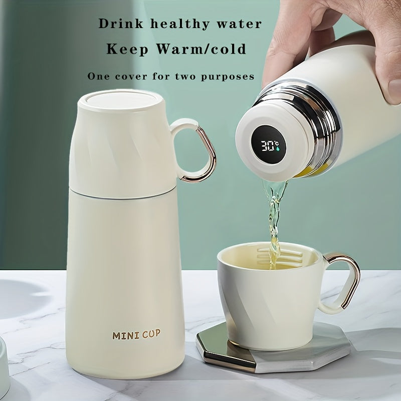 Juego de tazas térmicas de acero inoxidable con aislamiento de doble capa a prueba de fugas para viajes, oficina y escuela