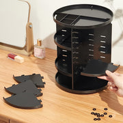 360° Rotating Transparent Makeup Organizer for Bathroom and Bedroom