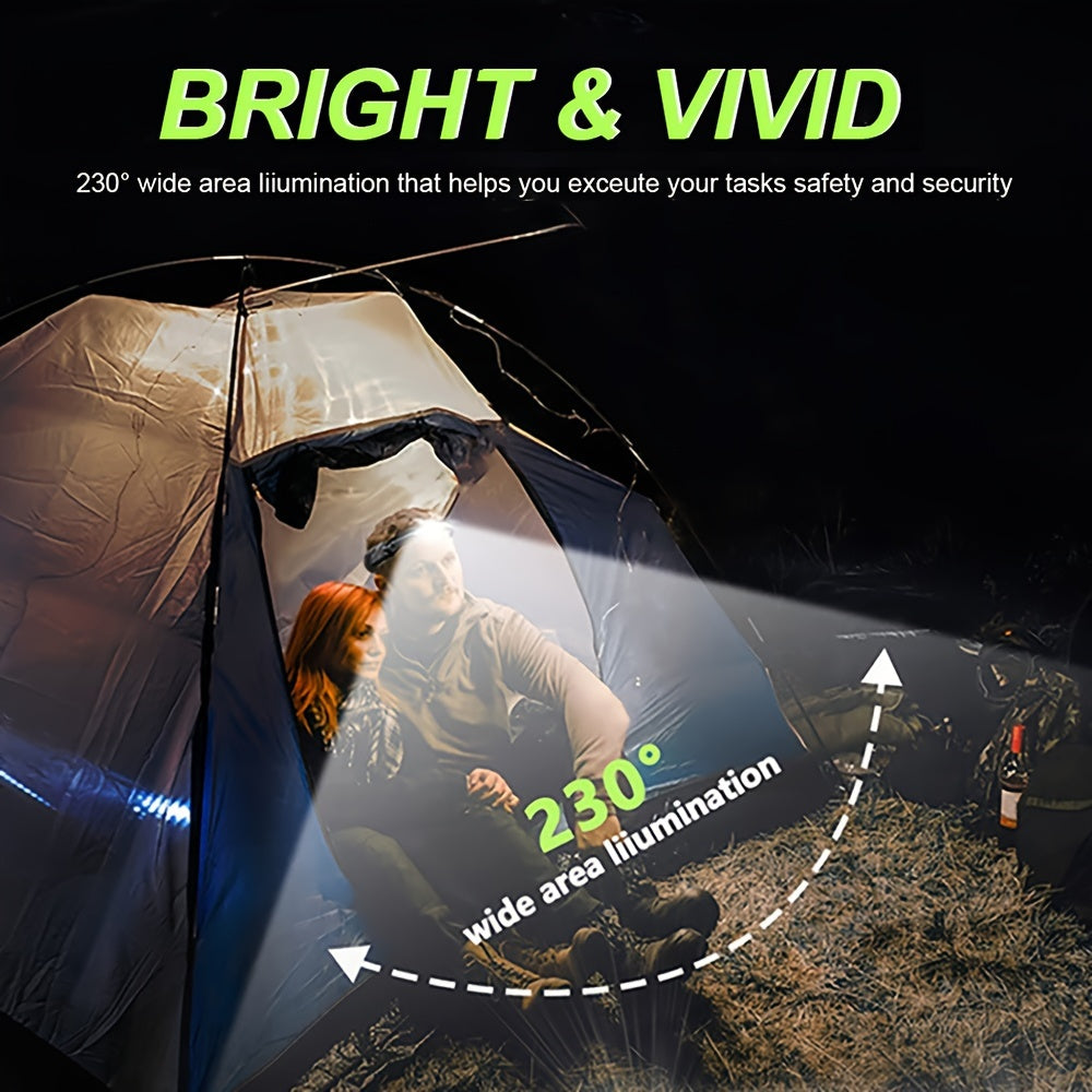 Rechargeable Motion Sensor LED Headlamp for Camping Running Fishing Hiking